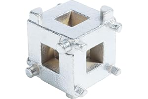 RACOONA Brake Caliper Compression Tool,Car Rear Disc Brake Piston Tool,Car Accessories Caliper Piston Compressor Tool,3/8" Disc Brake Piston Caliper Wind Back Cube Tool,Fits Rear Disc Brakes on Cars