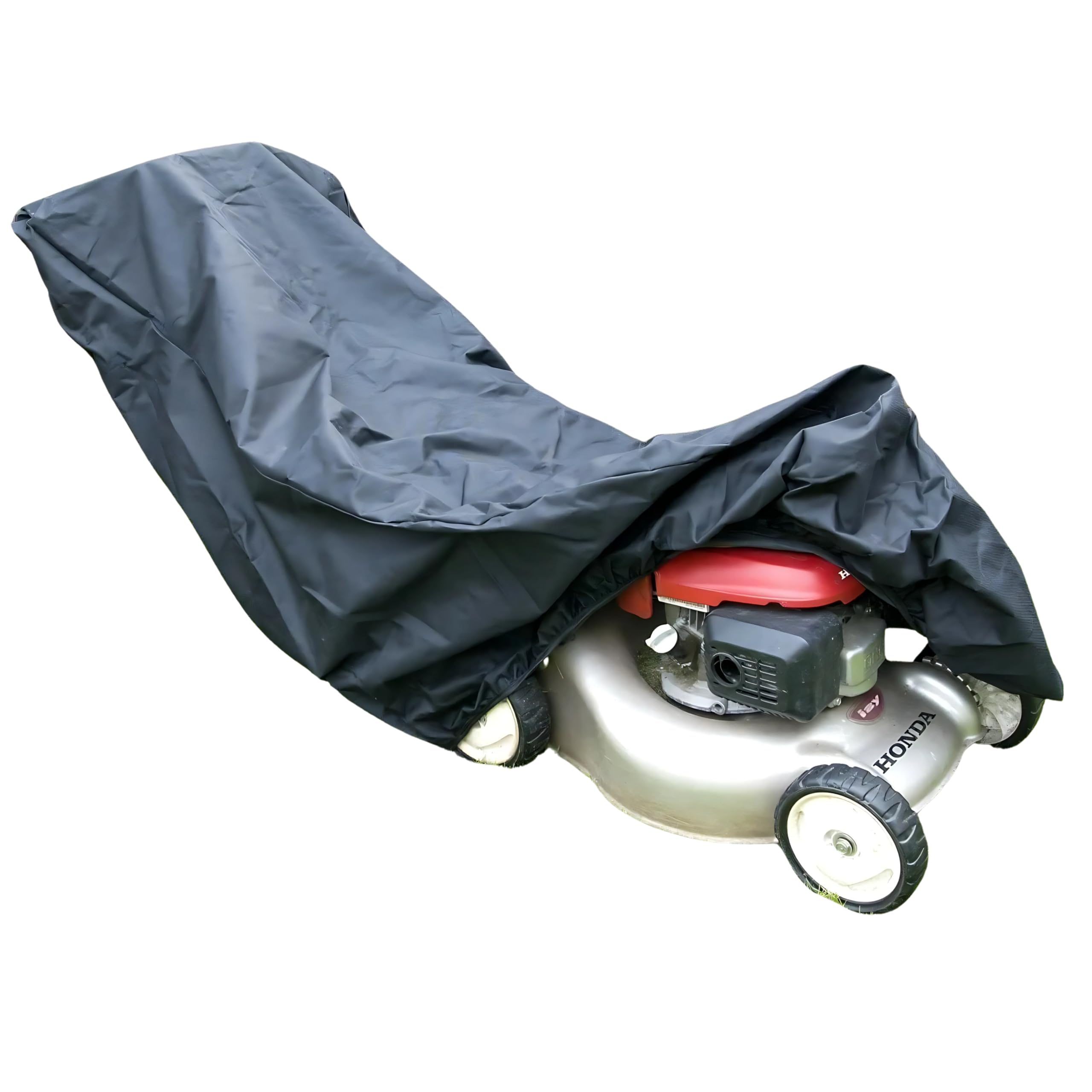 Lawn Mower Cover Waterproof Heavy Duty 600d Denier Material 140 x 133 x 70 PU Lined Elasticated Hem Outside Storage