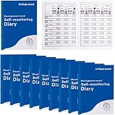 10 Pcs Diabetes Blood Sugar Log Book, 3 x 4 inch Daily Blood Glucose Monitoring, Daily Blood Sugar Log for Type 1 &amp; 2 Diabetes, 13 Week Tracker Diabetics Log Book Before &amp; After Meals, Pocket Size Journal for Diabetics