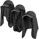 Geyoga 3Pcs UV Sun Protection Neck Drape | Adjustable Neck Shade, Mesh Neck Sun Protection, Breathable Sun Protector, Hat Drape for Fishing, Hiking and Outdoor Work