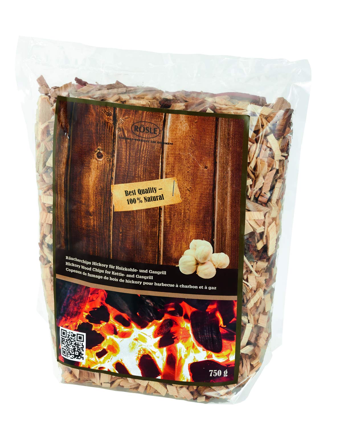 Rösle 25103 Hickory Wood Chips, 750 g