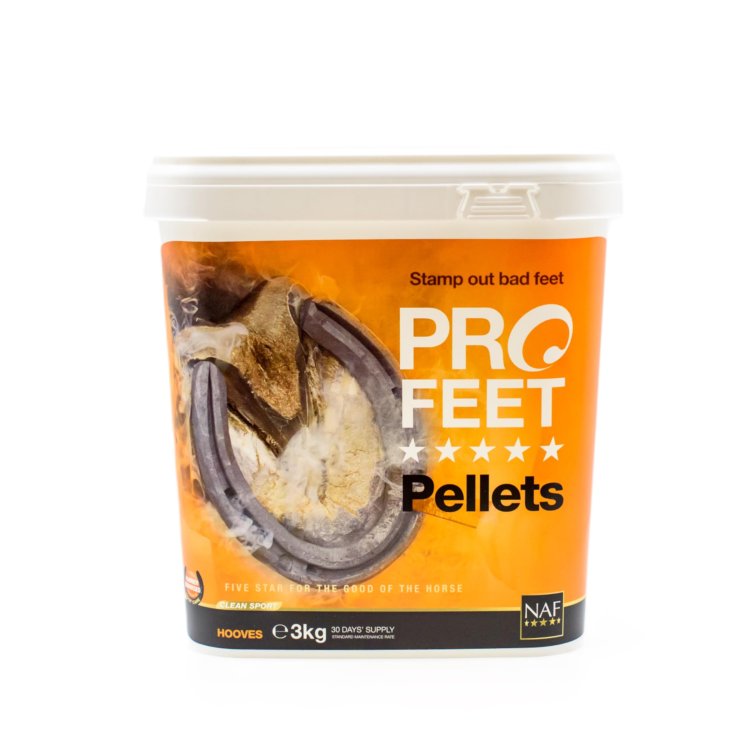 NAF Five Star Profeet Pellets 3kg – Advanced Hoof Supplement for Horses – With Biotin, MSM, Methionine & Zinc – Supports Strong Hoof Growth, Horn Quality & Hoof Integrity
