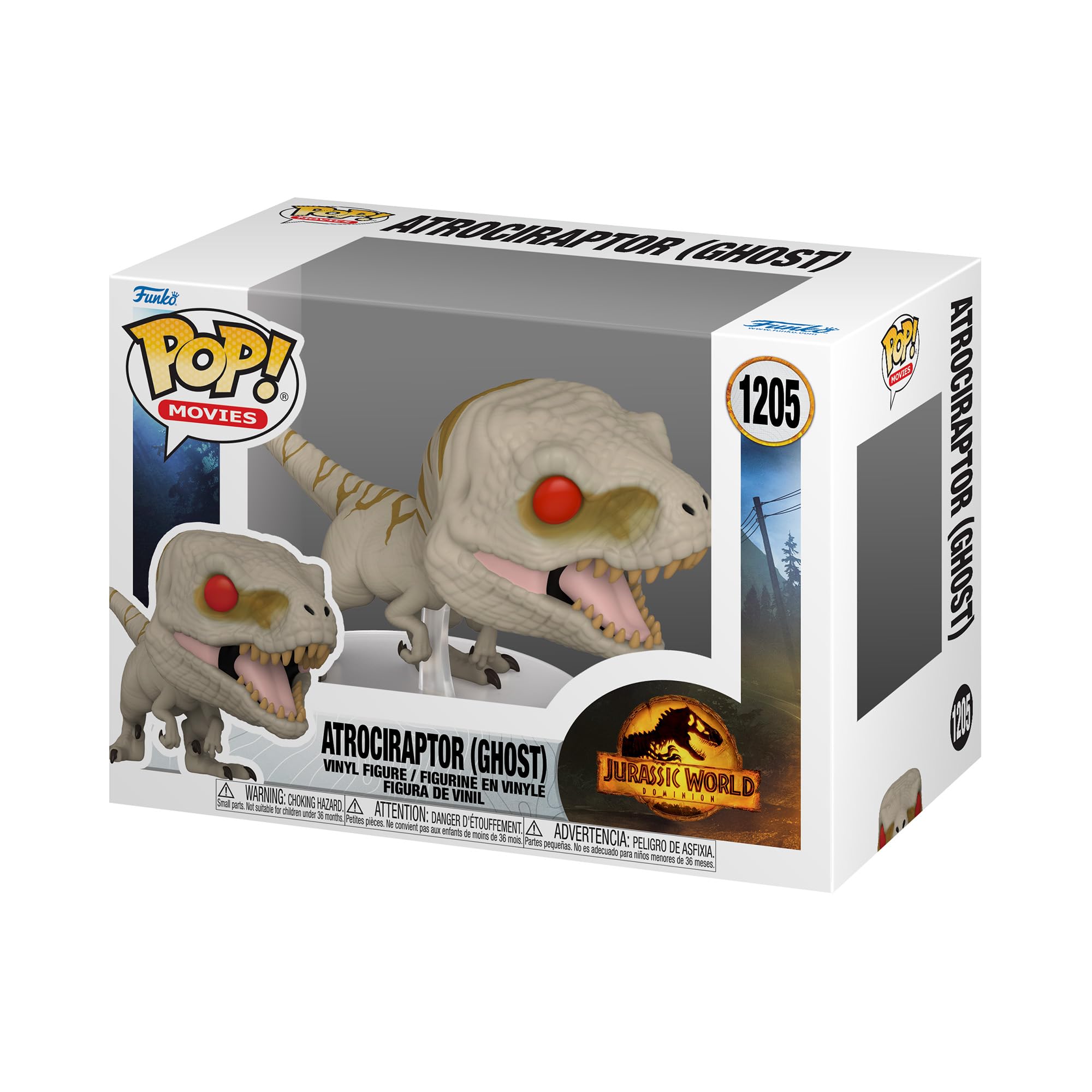 Funko Pop! Movies: JW3 - Atrociraptor - (Ghost) - Jurassic Park - Collectable Vinyl Figure - Gift Idea - Official Merchandise - Toys for Kids & Adults - Movies Fans - Model Figure for Collectors