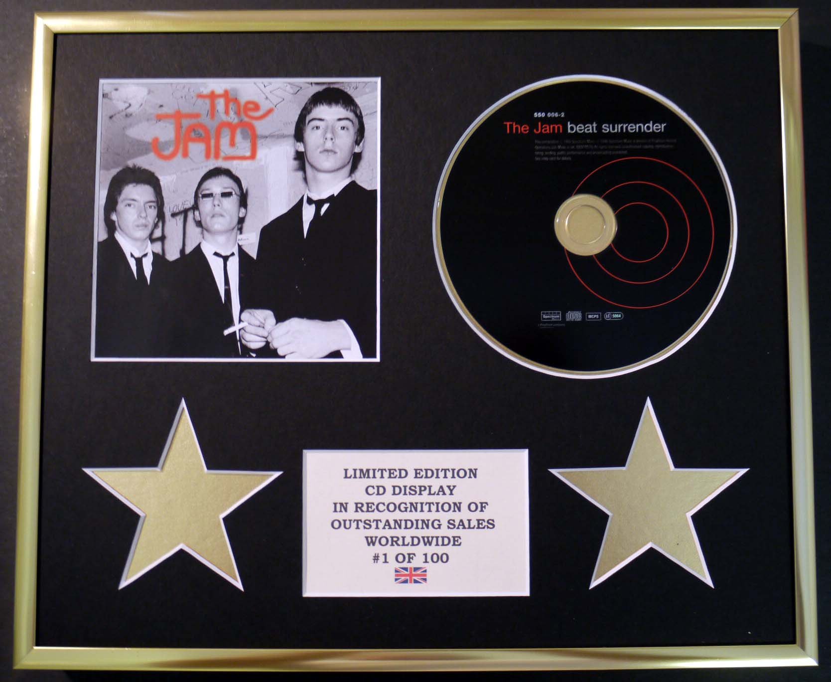 THE JAM/CD DISPLAY/LIMITED EDITION/COA/BEAT SURRENDER