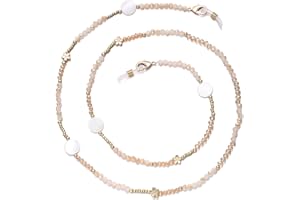 ERNAULO Glasses Chain for Women Eye Glasses Holders Around Neck Crystal Beaded Eyeglasses Strap Eyeglass Chain for Women