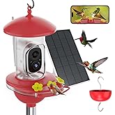 Hummingbird Feeder with Camera,AI Identify Bird Breed,Auto Capture Backyard Garden Bird Watching, Instant Notifications, WiFi 2K Live Camera for Birds Lover,Ideal Gifts for Christmas
