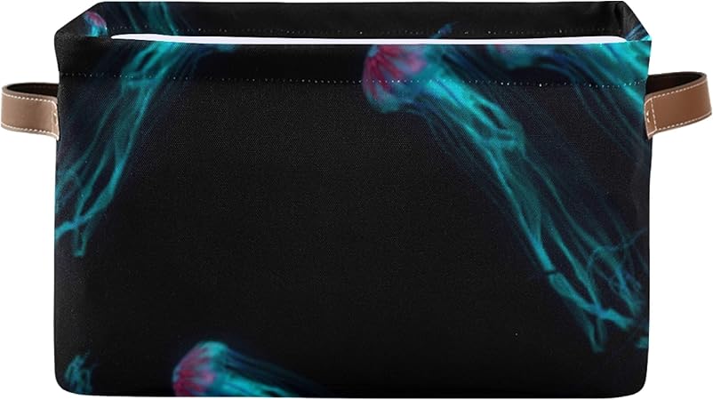 ALALAL Rechteckige Lagerung Organizer Box Aquarium von Quallen Fisch