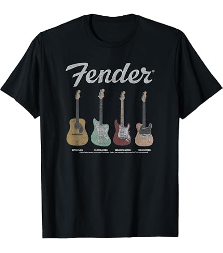 Amazon.com: Fender Stratocaster Sparkling Guitar Vintage Poster T
