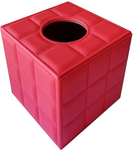 Amazon.com: S Forever Home Decor Tissue Box Cover PU Leather