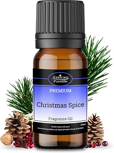 Essican Purelife Christmas Spice Fragrance Oil 10ml - Vegan & UK Made
