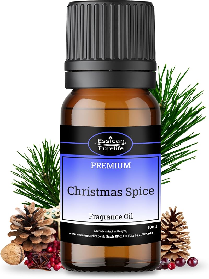 Essican Purelife Christmas Spice Fragrance Oil 10ml - Vegan & UK Made