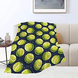 Tennis Throw Ball Sports Print Blankets Gifts Couch