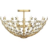 Savoy House 6-4198-3-171 Birch Modern Bohemian/Eclectic Open Bowl-Shaped Metal Butterflies Semi-Flush, 3-Light 180 Total Watt
