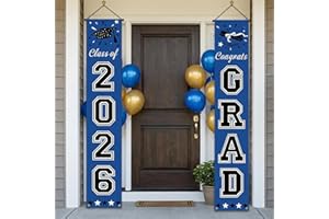 Graduation Decorations 2026, Grad Decorations Class Of 2026 Graduation Banner, Congratulations Door Banner Congrats Grad Hang