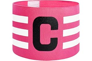 FUNAUPGO Sports Captain C Arm Band for Team Training, Unisex Elastic Soccer Captain Armband Adjustable Outdoor Football Player Captain's ArmBands for Adult