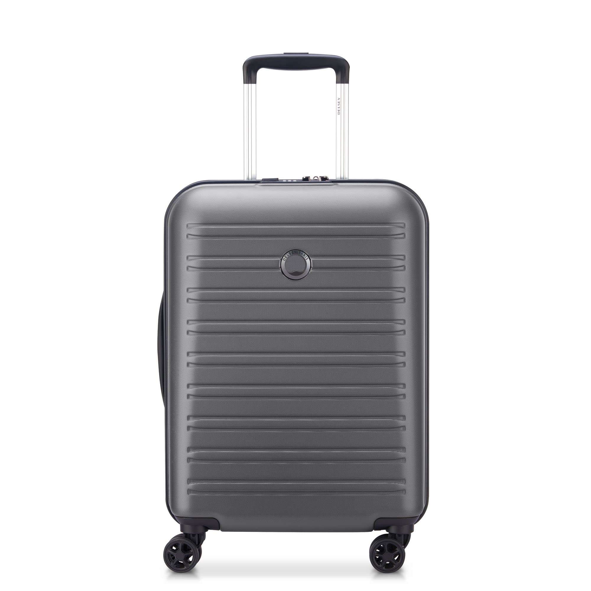DELSEY Paris - SEGUR 2.0 - Slim Rigid Cabin Suitcase - 55x40x20 cm - 35 liters - XS - Grey