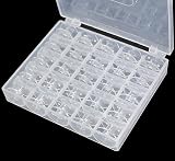 YEQIN 25 Pcs Class 15 Sewing Machine Bobbins with Case, Compatible with Singer view 2