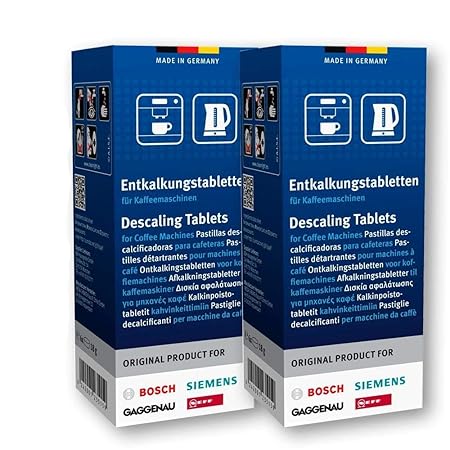 12 Entkalkungstabletten für KAFFEEMASCHINEN von Bosch Siemens Neff Gaggenau Nr.: 310967