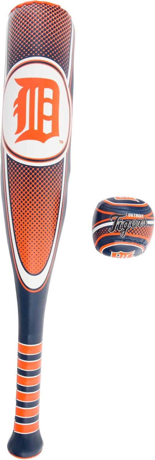 Franklin Sports Tampa Bay Rays Soft Sport Bat & Ball Set - Soft Vinyl Toy Baseball Bat and Ball Team Logo - MLB Official Licensed Product : Sports & Outdoors