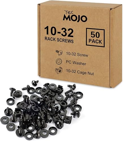 Uxcell M10 Cage Nuts For Server Racks – Carbon Steel, Zinc-Plated, 20-Pack – Fits Square-Hole Racks (9.5-10mm Hole Size)