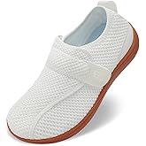 JOINFREE Diabetic Wide Walking Shoes for Women & Men with Adjustable Upper, Zero Drop Non Slip Casual Sneakers Comfortable for Edema, Arthritis, Swollen Feet & Elderly