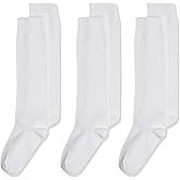 Jefferies Socks Girls 2-6X School Uniform Knee High 3 Pair Pack
