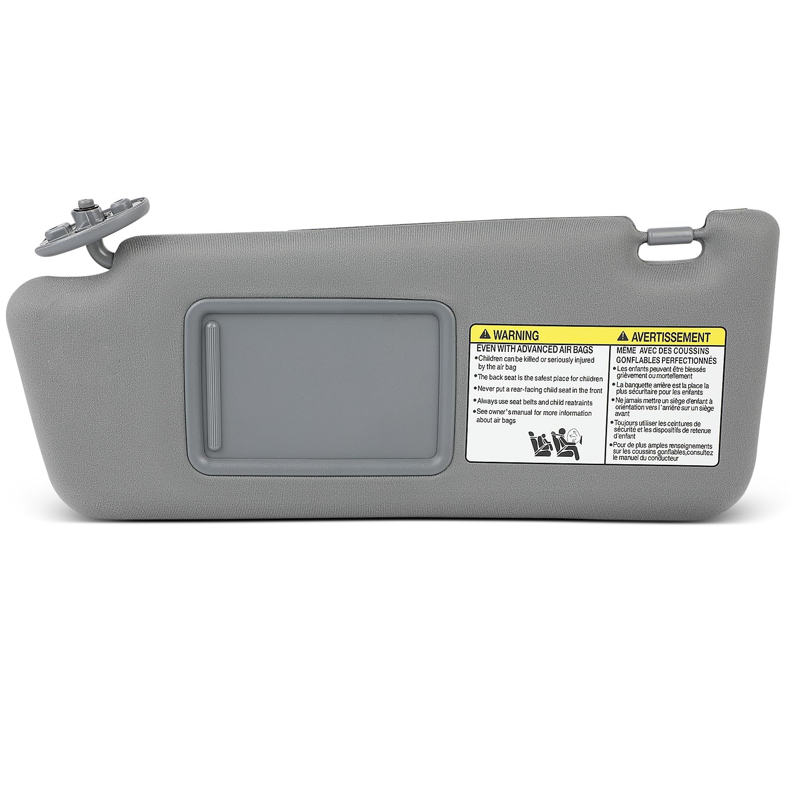 Photo 1 of SCITOO Car Sun Visor Assbembly with Mirror Fit for 2005-2015 for Toyota for Tacoma Gray Without Sunroof(Left Driver Side)