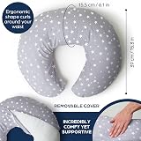 Niimo Nursing Pillow 100% Cotton Cover Ergonomic Baby Feeding Pillow view 5