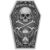 Memento Mori Stickers for Adults - Waterproof Vinyl Fun Stickers for Water Bottles & Laptops, Durable Waterproof Stickers for Water Bottle (1PCS, 3