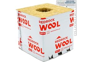 TWIN CANARIES LIQUID VOLUME CONVERSION CHART Redrock 4 inch Rockwool Cubes – 4" x 4" Stone Wool Starter Blocks with 42/40 Hole | 6-Pack | for Hydroponics & Indoor Growing | Includes Twin Canaries Chart