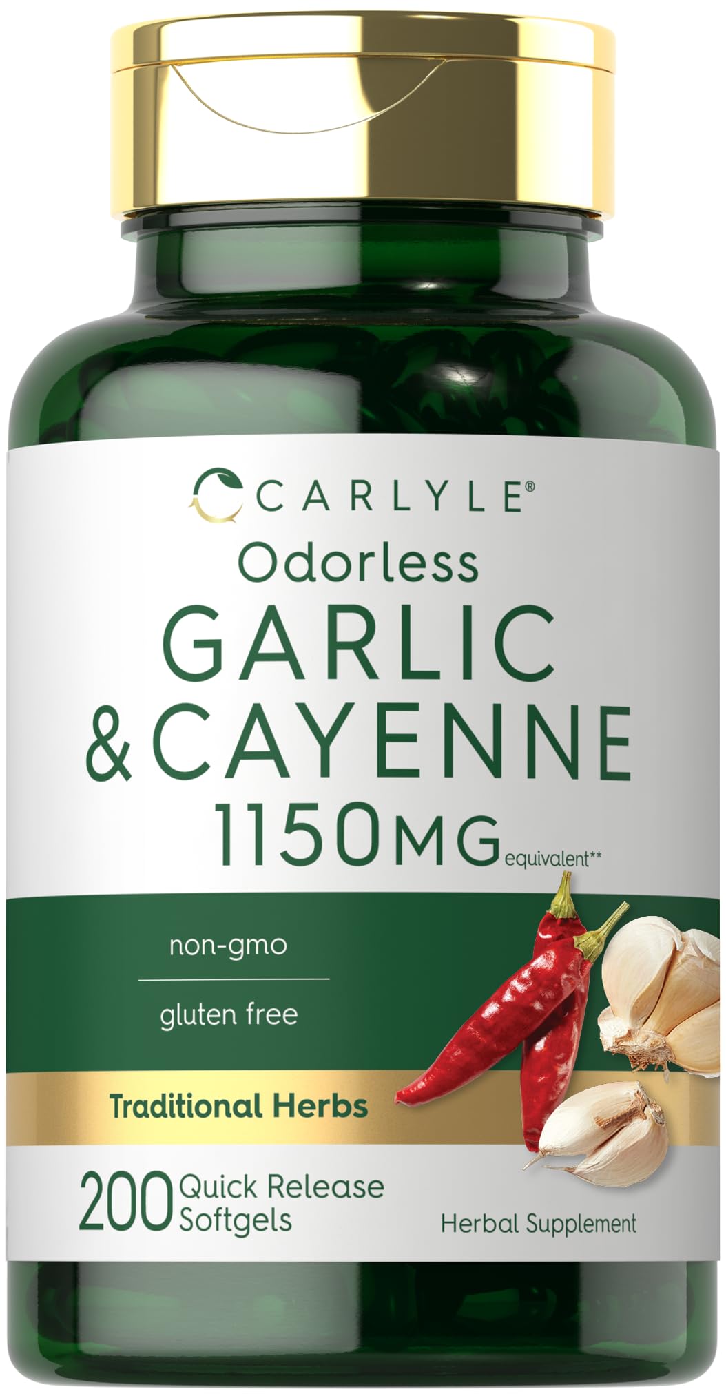 Odorless Garlic & Cayenne 1150 mg