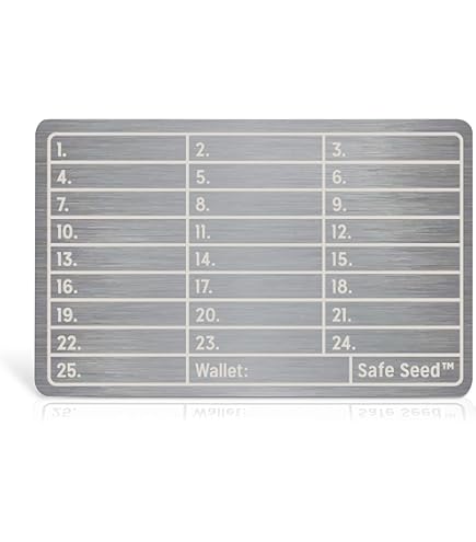 Amazon.com: [Copper Edition] Safe Seed Crypto Metal Wallet Stamp