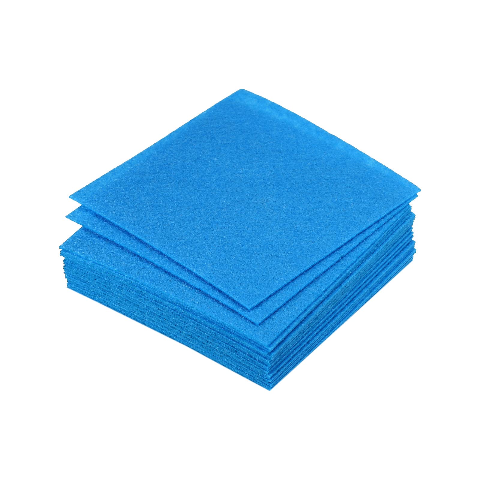 PATIKIL Soft Felt Sheets Fabric Craft Sheets Sky Blue 4 Inch x 4 Inch for DIY Hobby Decorate Pack of 18