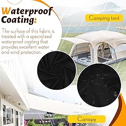 Vonty Waterproof Fabric Ripstop Nylon Fabric by The