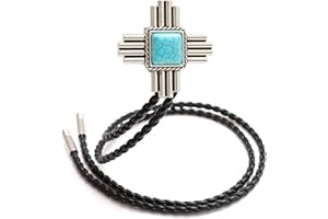 WENTUR Stone Bolo Ties for Men Western - Vintage Cowboy Bolo Tie for Women Western Costume Accessories
