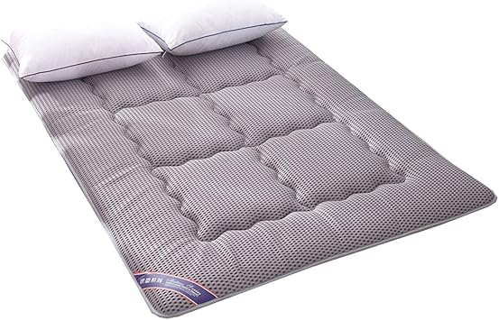 Amazon Com Quilted Hypoallergenic Folding Futon Mattress Tatami Floor Mattress Sleeping Pad Tatami Mat Bed Roll Foldable Roll Up Mattress Pad Gray 100200cm Furniture Decor