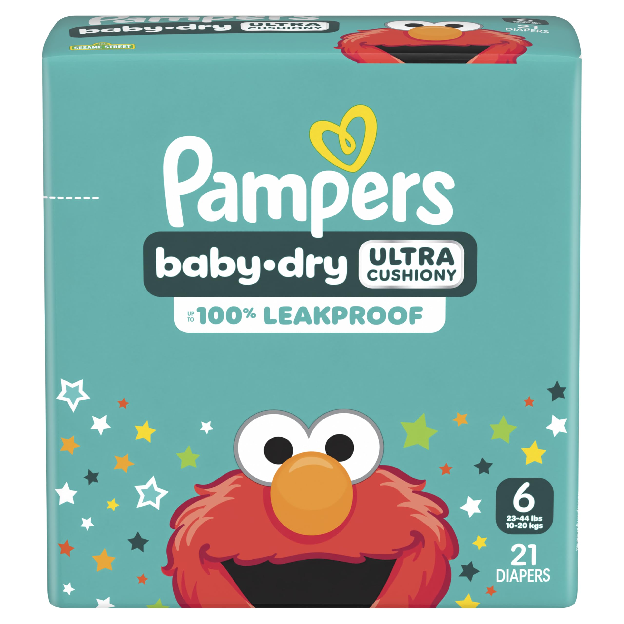 Pampers Diapers - Baby Dry - Size 6, 21 Count, Absorbent Disposable Infant Diaper (Packaging May Vary)