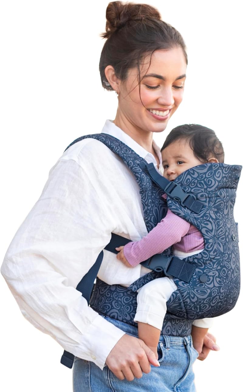 Infantino Flip 4-in-1 Baby Carrier Floral Navy Ergonomic Front Back