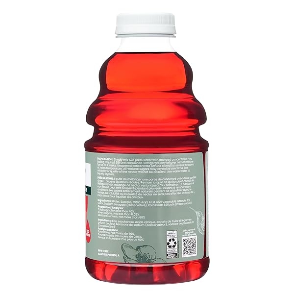 PERKY-PET HUMMINGBIRD NECTAR CONCENTRATE FOR HUMMINGBIRD FEEDER – 32 OZ – MAKES 96 FL OZ OF RED FOOD NECTAR – 238