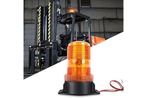 BraveWAY Warning Lights LED Strobe Light Flashing Amber/Yellow for Forklift Tractor Trucks Engineering Vehicle
