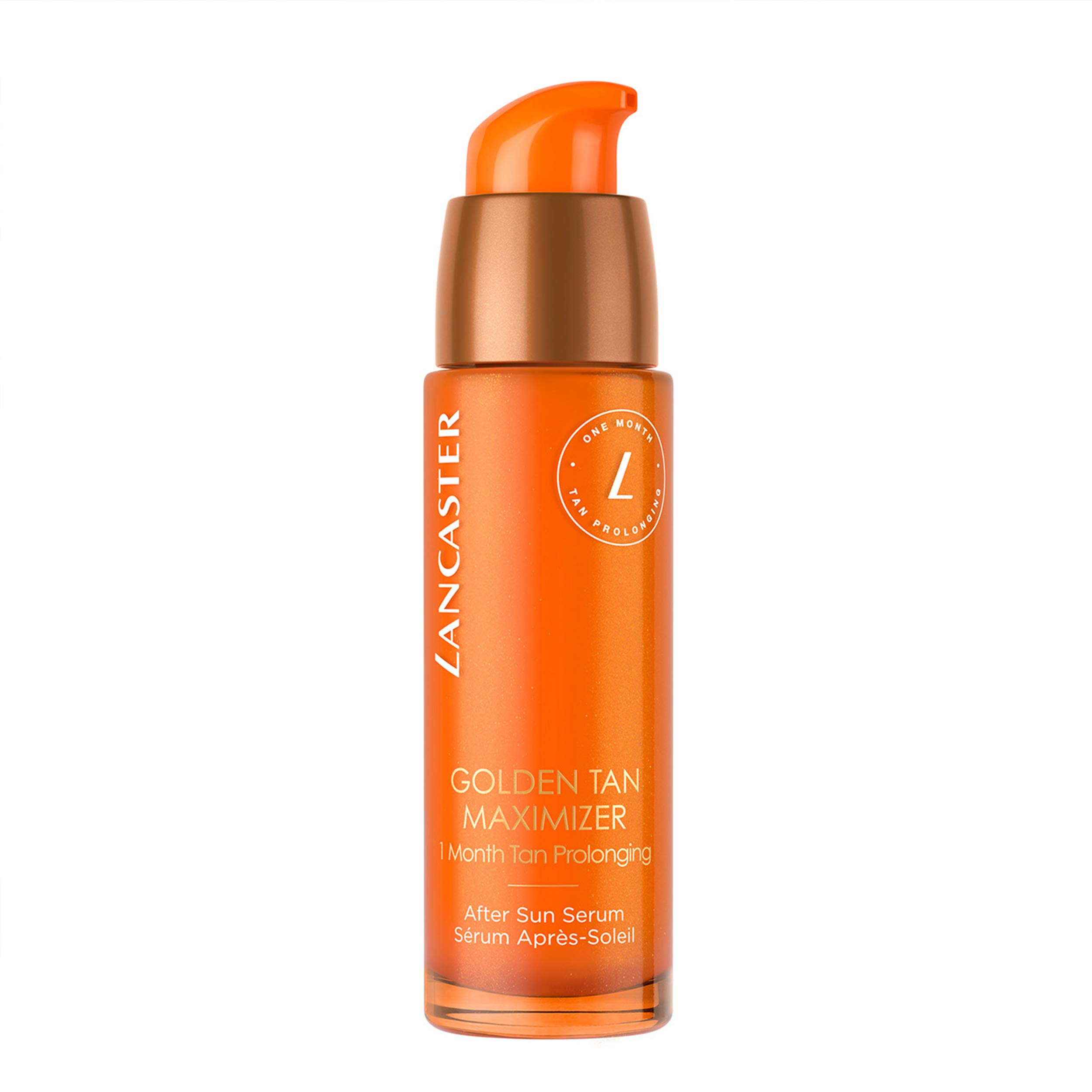 Lancaster Golden Tan Maximizer After Sun Face Serum 30ml, One Month Tan Prolonging, Natural Tan Accelerator, Soothes and Calms Sun-Exposed Skin, Softens Skin with Velvety Finish