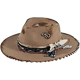 Vintage Mens Fedora Firm Wool Women Felt Panama Hat Classic Rancher Hats Wide Brim