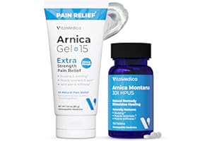 VitaMedica Arnica Montana Tablets & Arnica Gel Bundle for Natural Pain, Bruising, and Swelling - 150 Rapid Dissolve Tablets / 3 Ounce Water-Based Gel - Made in USA