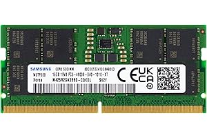 Samsung 16GB DDR5 4800MHz PC5-38400 CL40 SODIMM 1Rx8 1.1V Non-ECC 262-Pin SO-DIMM Laptop RAM Memory M425R2GA3BB0-CQK