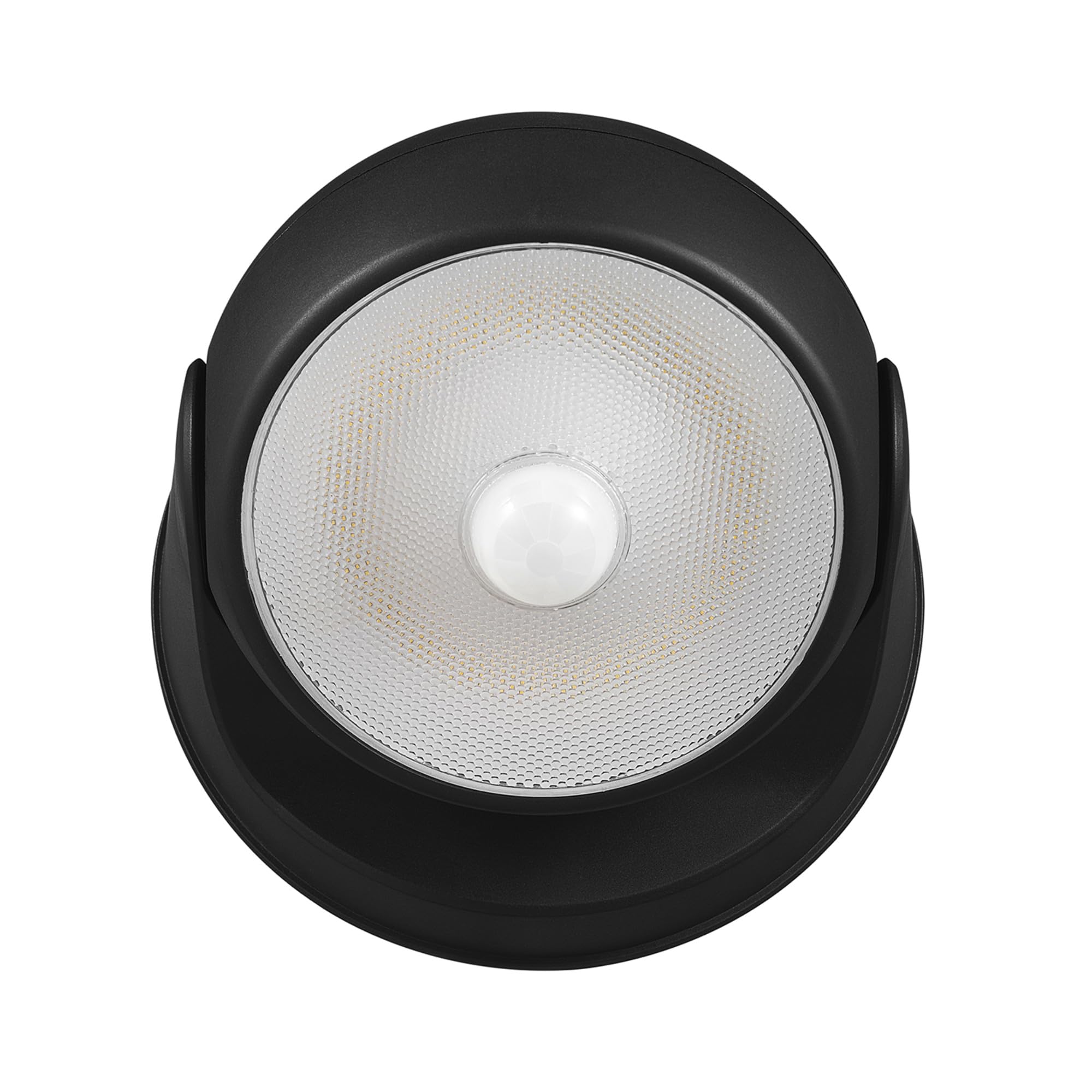 Photo 1 of GLOBE Electric 17000183 160-Degree 3W Black 250 Lumens Battery Operated Outdoor Integrated LED Orb Light Security Light, Rotating Lamp Head, Outside House Lights
