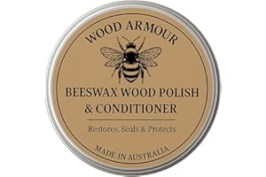 Australian Made Beeswax Wood Polish & Conditioner, Food Grade Beeswax Polish Suitable for Furniture, Chopping Boards, Wooden 