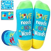 HAPPYPOP Get Well Soon Gifts - Inspirational Gifts, Autistic Autism Puzzle Socks