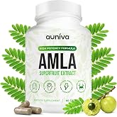 auniva Amla Capsules 1000mg &ndash; Indian Gooseberry Amla Fruit Supplement &ndash; Amla Powder for Antioxidant, Energy &amp; Digestive Support &ndash; Ayurvedic Wellness Formula &ndash; 60 Capsules