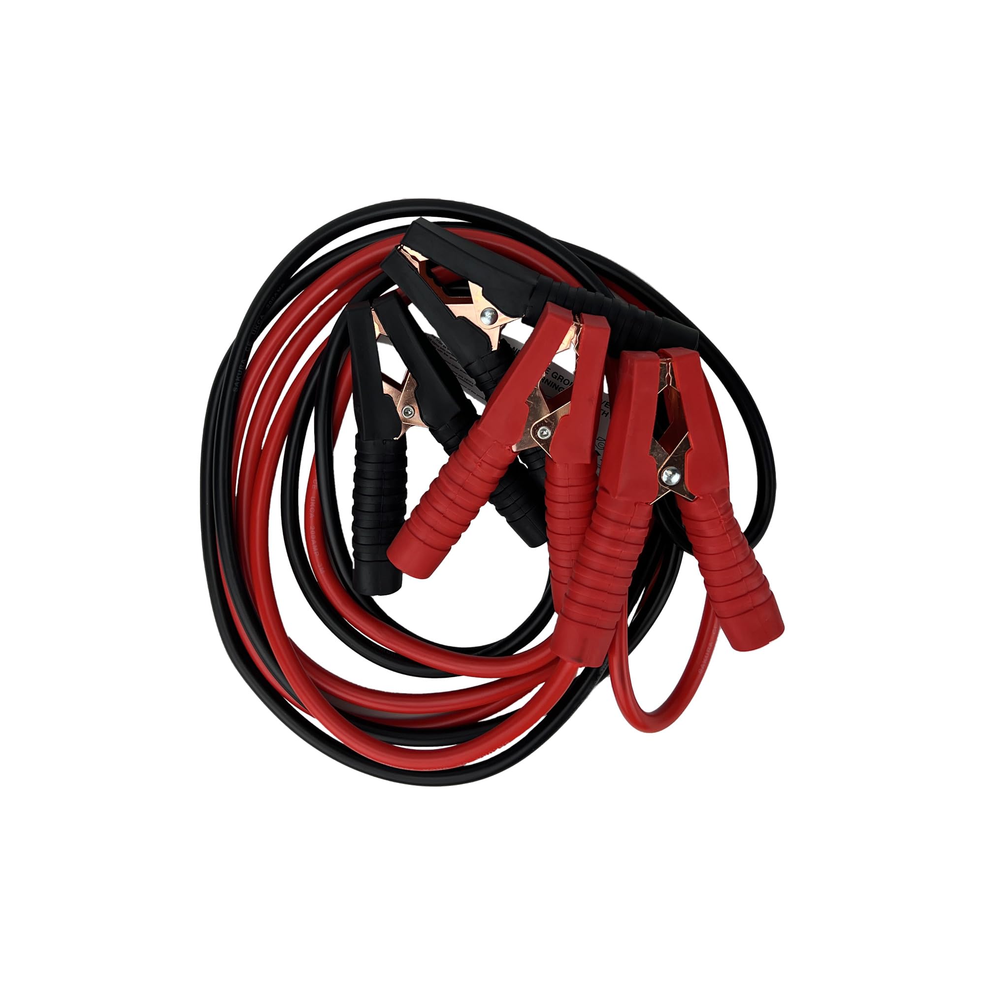 Sakura Booster Cables Jump Start Leads SS3625-200 Amp 3 M Colour Coded Clamp - For Cars Vehicles Up To 2.0L/2000CC - Flat Battery