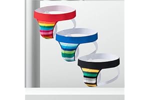 Mens Jockstrap Underwear Wide Belt Athletic Supporter Mens Thongs Sport Underwear Jock Strap 3PCS/Pack